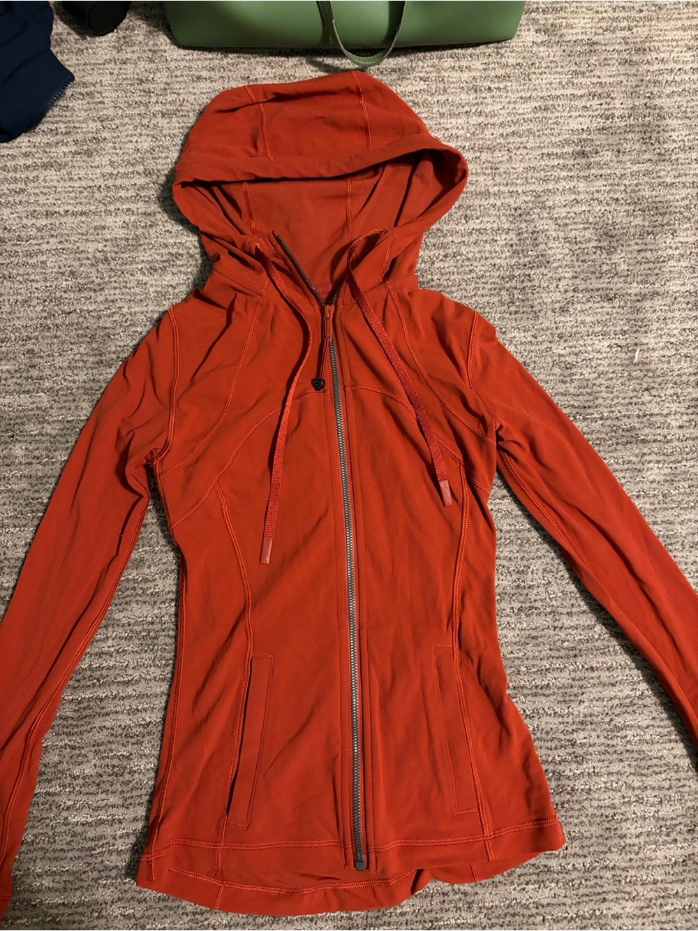 Lululemon Burnt Orange hooded define jacket